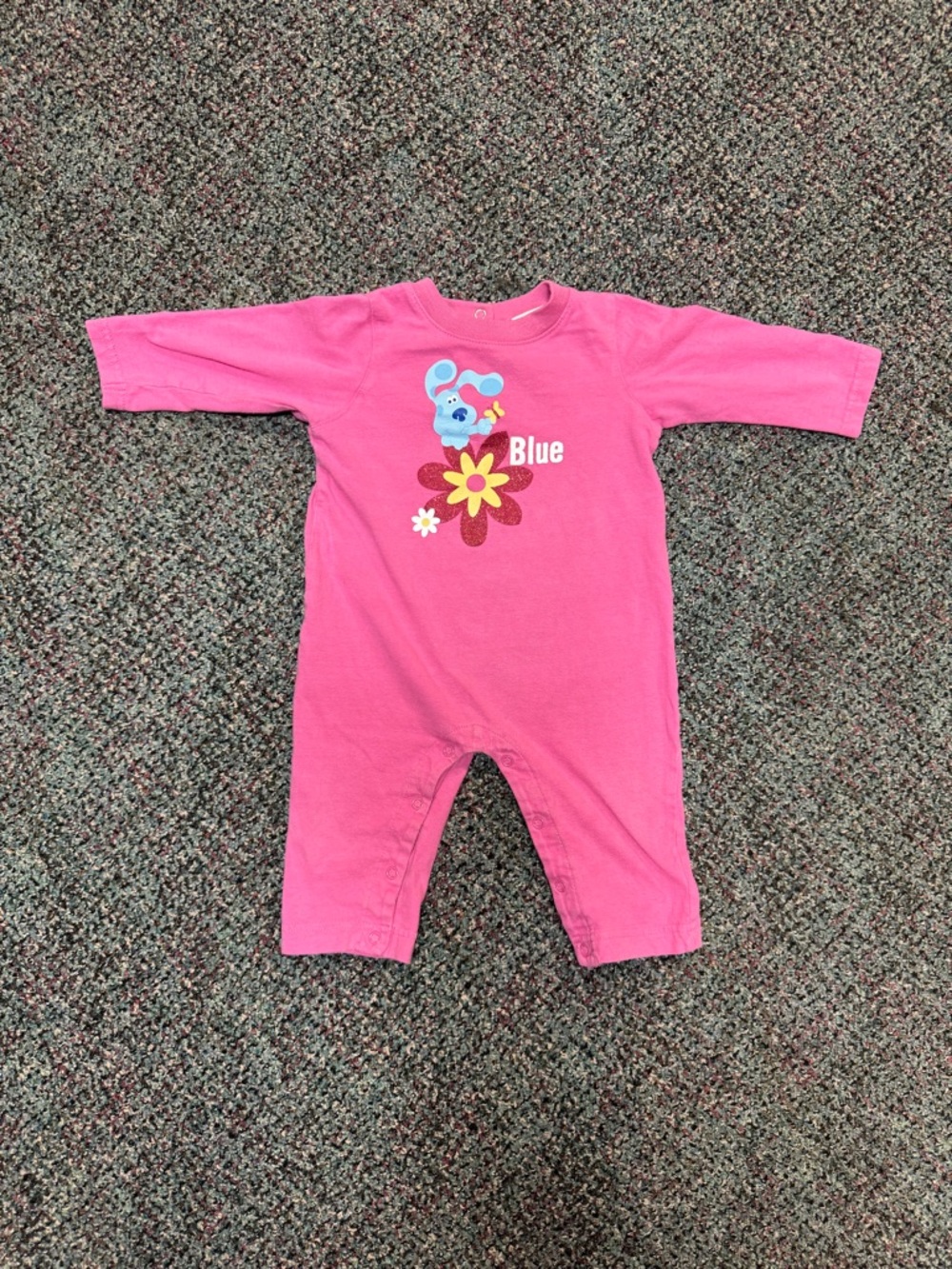 Vintage Blues Clues Pink Romper Size 12 Months